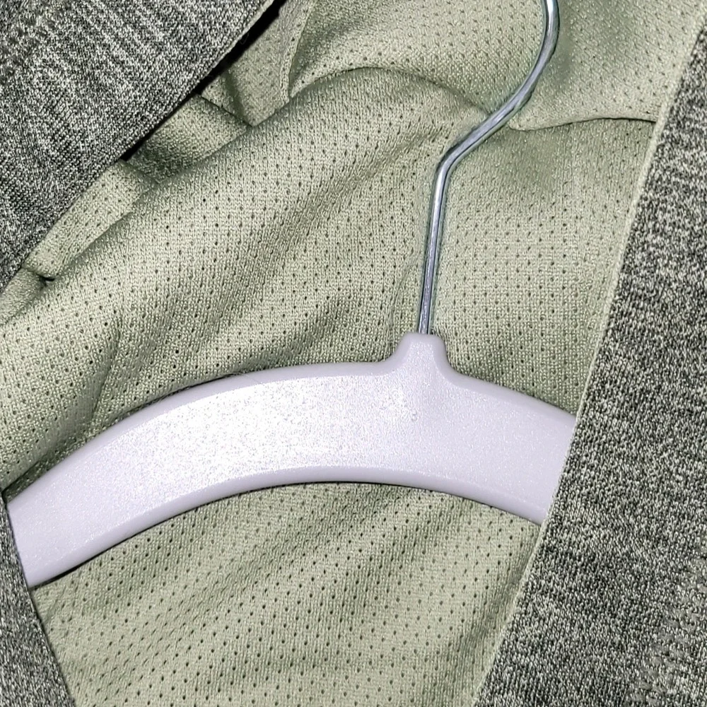 Adidas Mens Climawarm Hoodie XL Olive Green Heather Fleece Pullover Sweatshirt